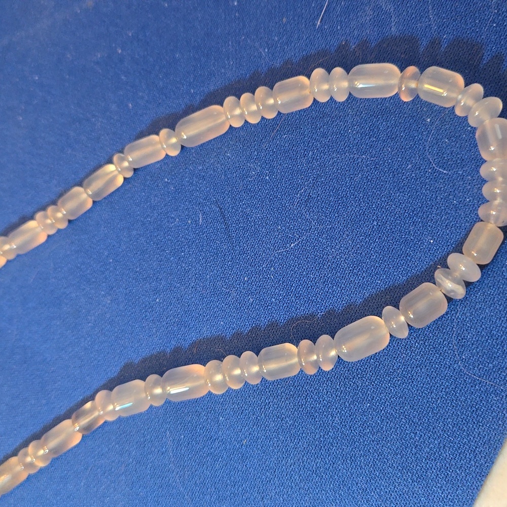 Polished agate necklace
